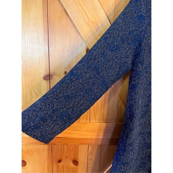 Gap Long Sleeve Dress Size Small Blue Print Long Sleeve Dress (2342) - Picture 2 of 6